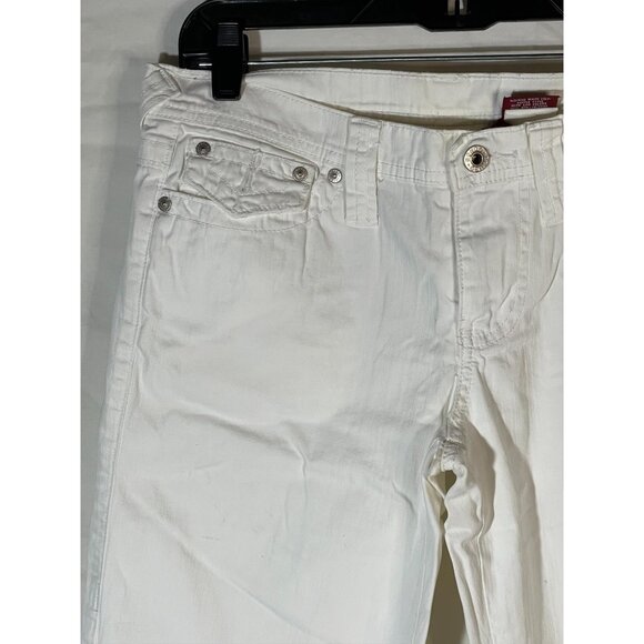 Bongo off white capris short pants jeans size 7 waist 32" length 39" READ - Picture 2 of 12